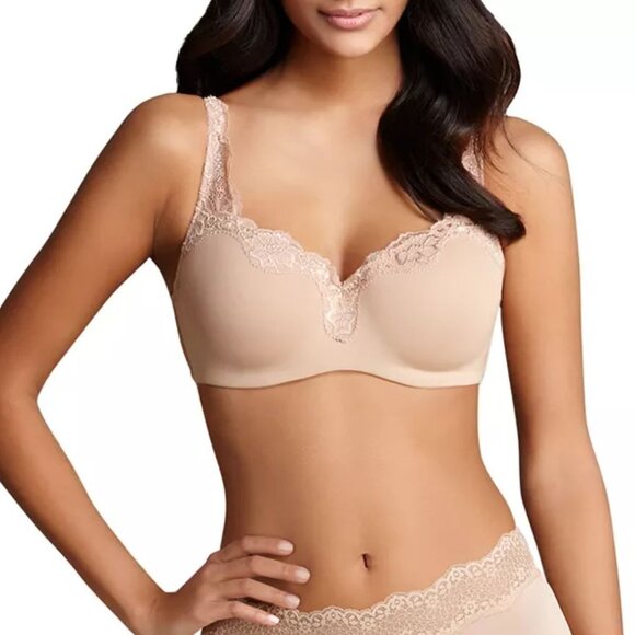 NWT Le Mystère 32C Lace Dream Tisha 965 Bra Nude Natural Underwire Size 32C - Picture 1 of 7